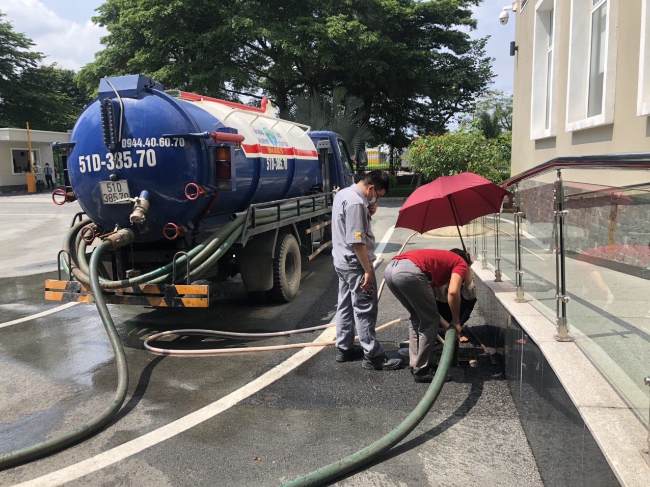 Nạo vét hố ga dĩ an